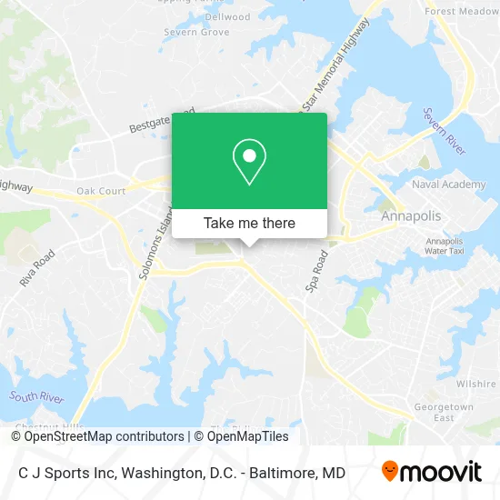 C J Sports Inc map