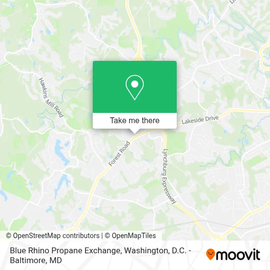 Blue Rhino Propane Exchange map