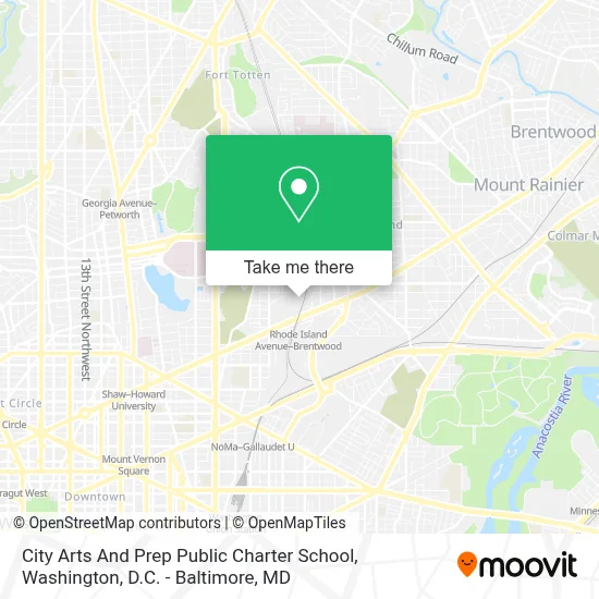 City Arts And Prep Public Charter School map