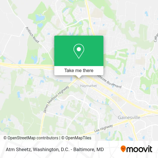 Atm Sheetz map