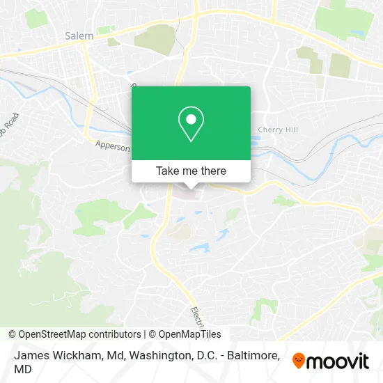 James Wickham, Md map