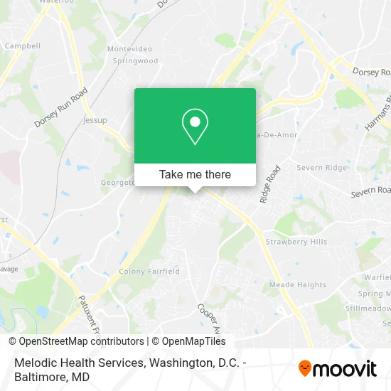 Melodic Health Services map