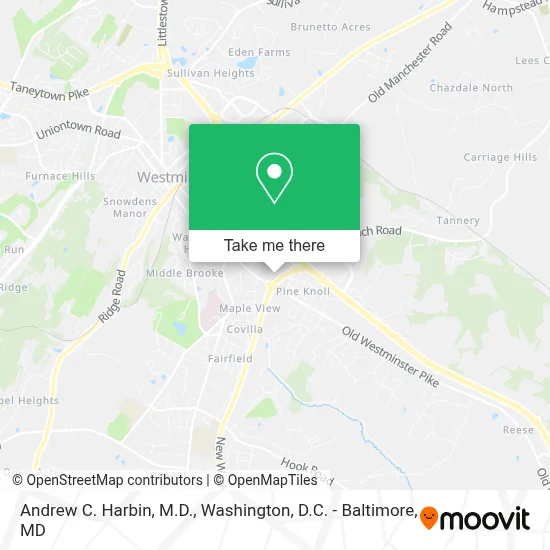 Andrew C. Harbin, M.D. map