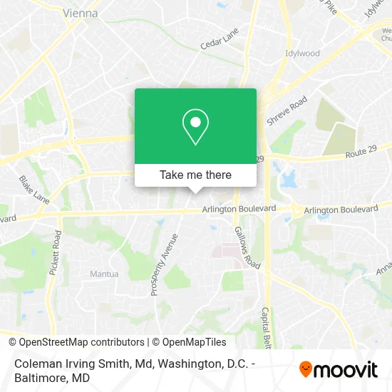 Coleman Irving Smith, Md map
