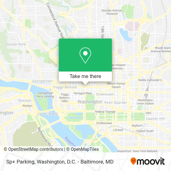 Sp+ Parking map