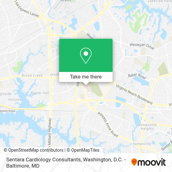Sentara Cardiology Consultants map