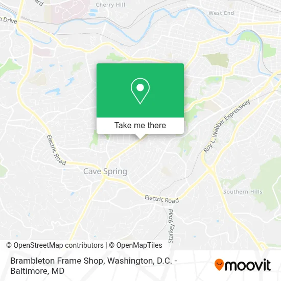 Brambleton Frame Shop map