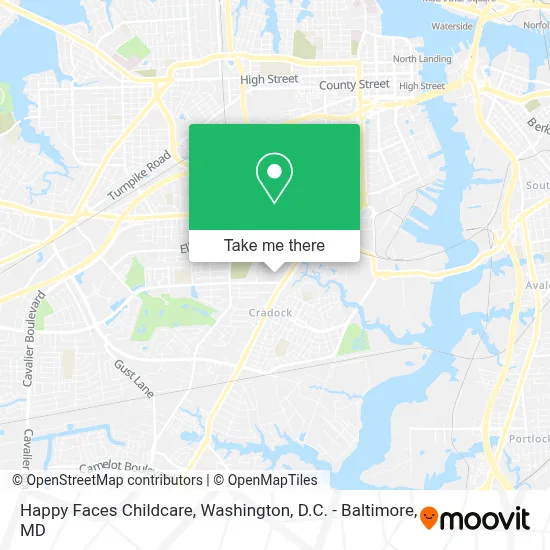 Happy Faces Childcare map