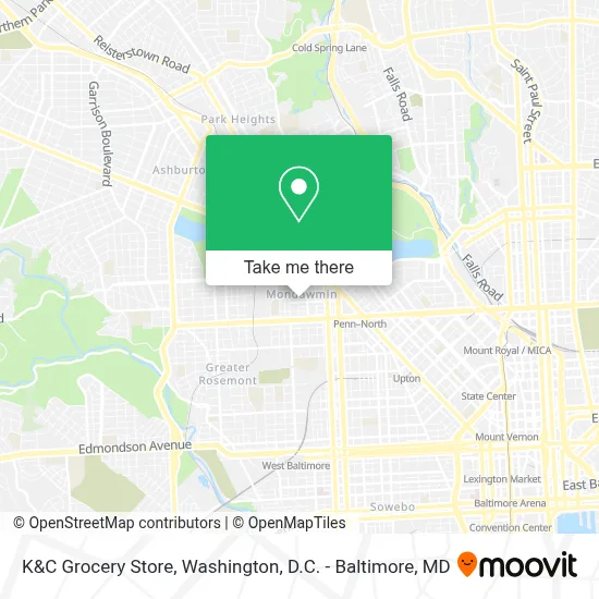 K&C Grocery Store map