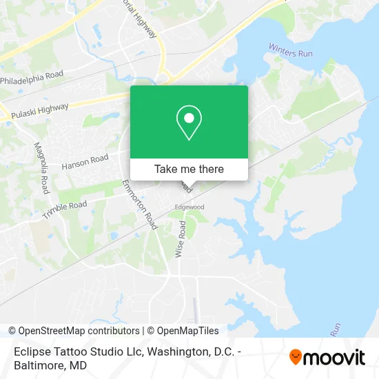 Eclipse Tattoo Studio Llc map