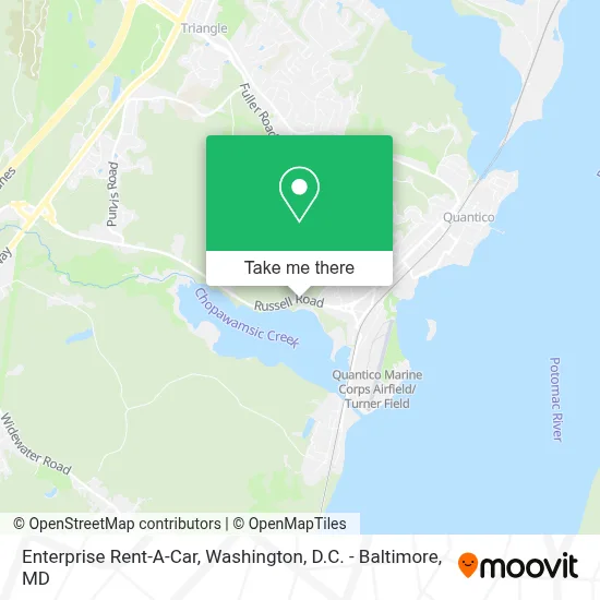 Enterprise Rent-A-Car map