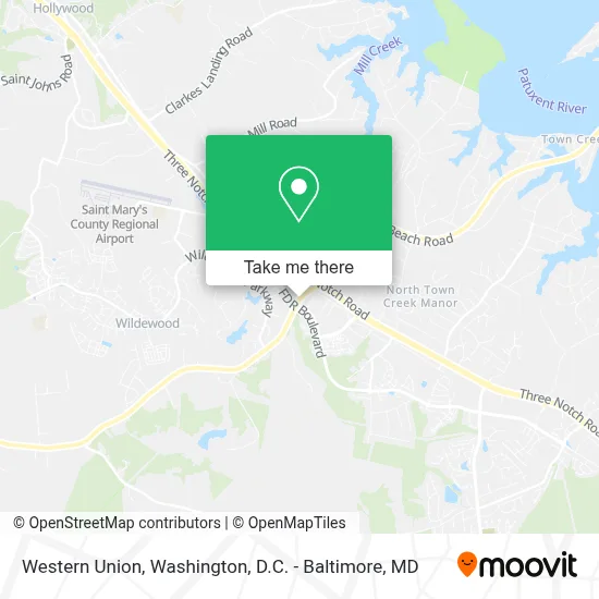 Western Union map