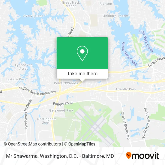 Mr Shawarma map