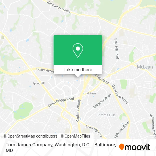 Tom James Company map