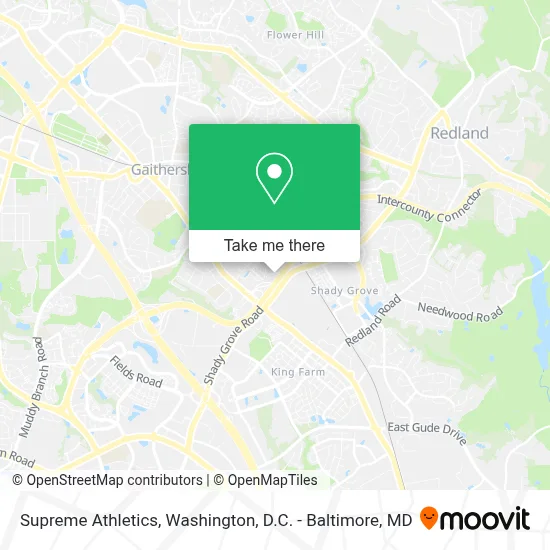 Supreme Athletics map