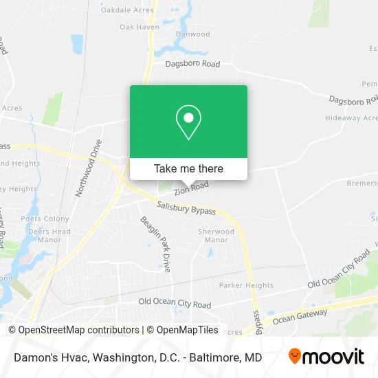 Damon's Hvac map
