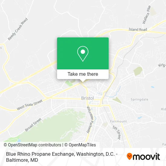 Blue Rhino Propane Exchange map