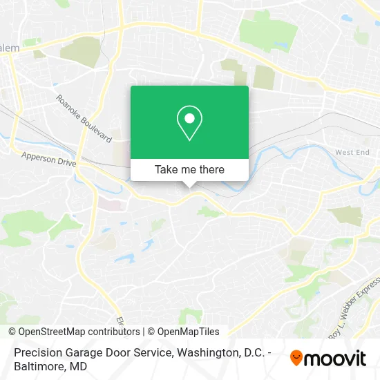 Precision Garage Door Service map