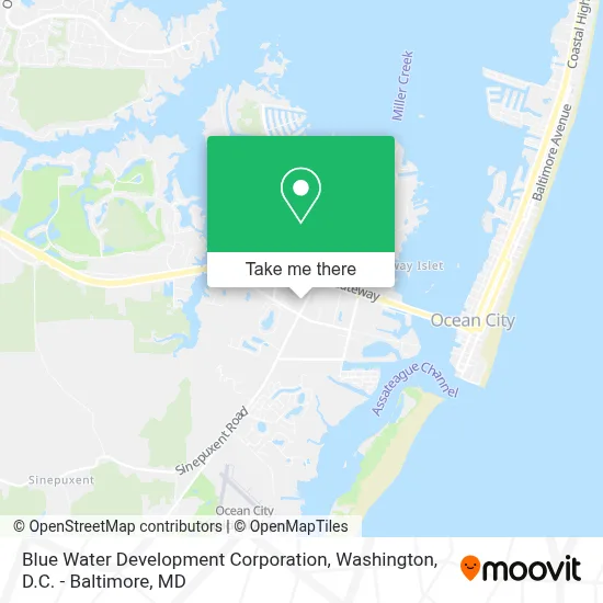 Blue Water Development Corporation map