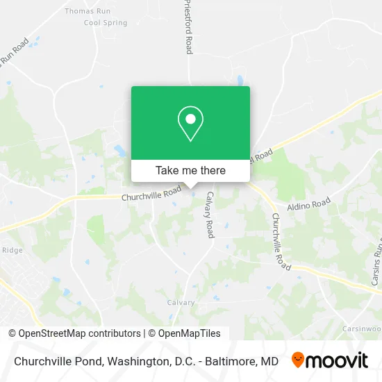Churchville Pond map