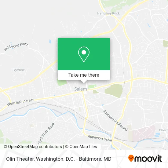 Olin Theater map