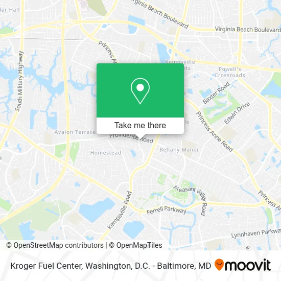 Kroger Fuel Center map