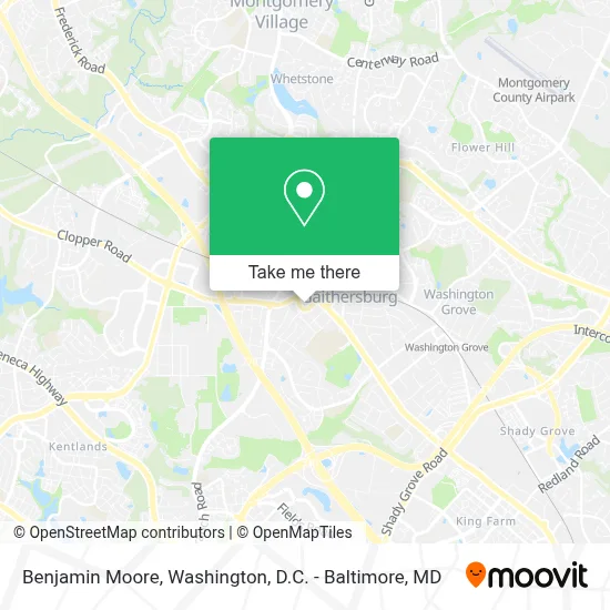 Benjamin Moore map