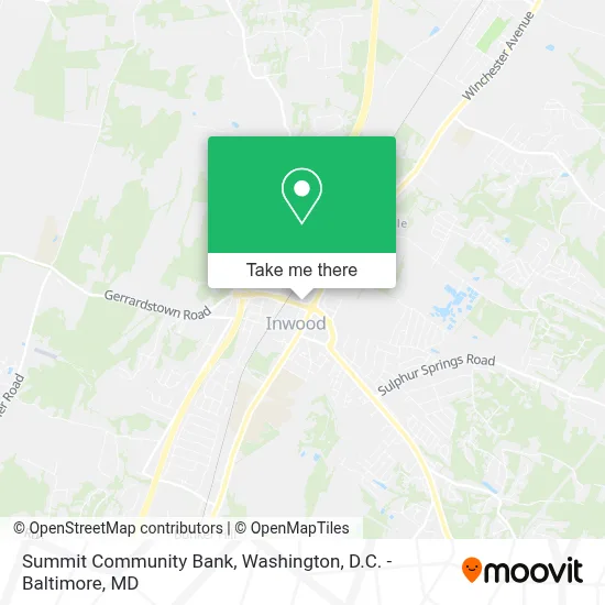 Summit Community Bank map