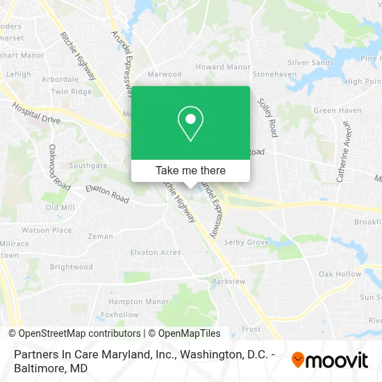 Partners In Care Maryland, Inc. map