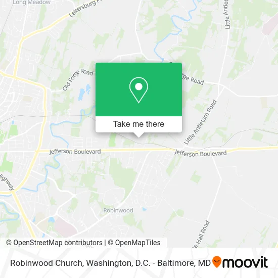 Robinwood Church map