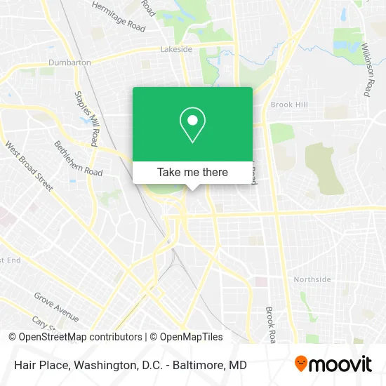 Hair Place map