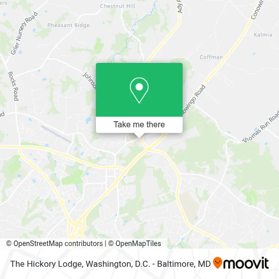 The Hickory Lodge map