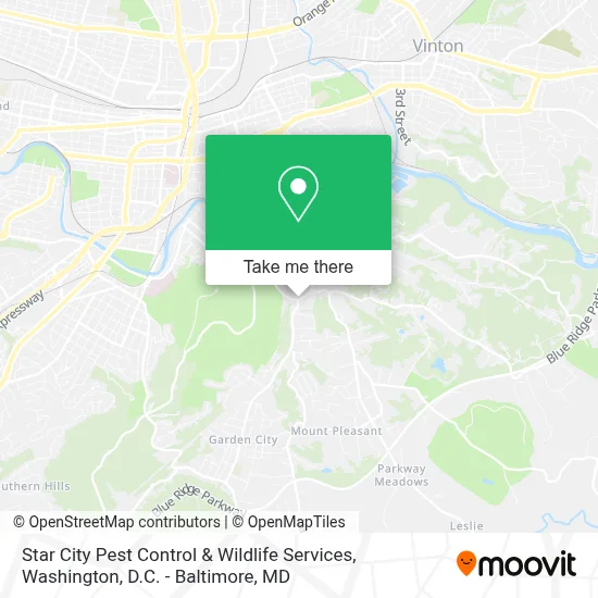 Star City Pest Control & Wildlife Services map