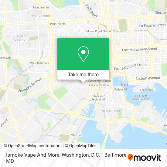 Ismoke Vape And More map