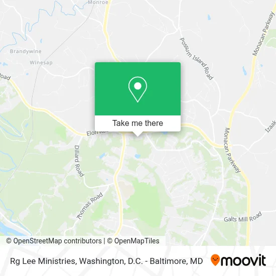 Rg Lee Ministries map