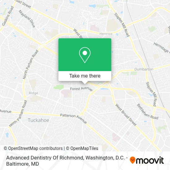 Advanced Dentistry Of Richmond map