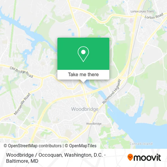 Woodbridge / Occoquan map