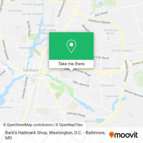 Barb's Hallmark Shop map