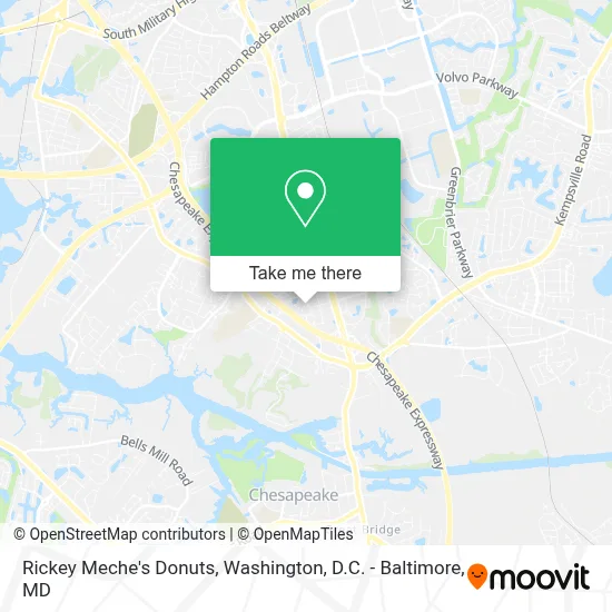 Rickey Meche's Donuts map