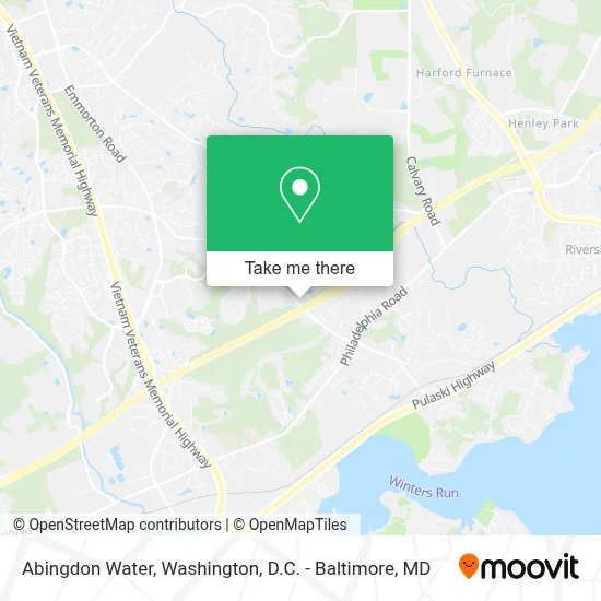 Abingdon Water map