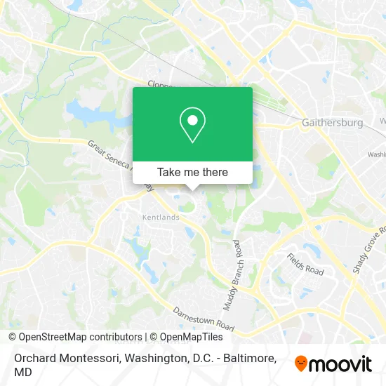Orchard Montessori map