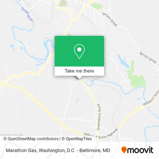 Marathon Gas map