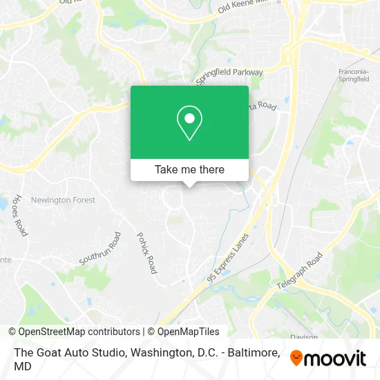 The Goat Auto Studio map