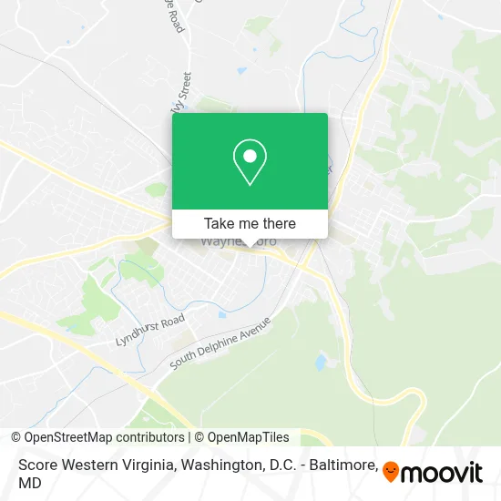 Score Western Virginia map