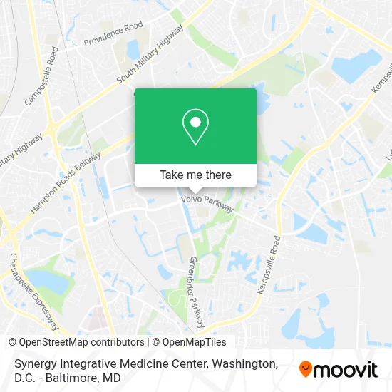 Synergy Integrative Medicine Center map