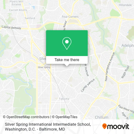 Silver Spring International Intermediate School map