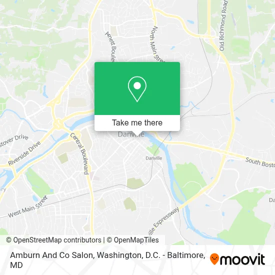 Amburn And Co Salon map
