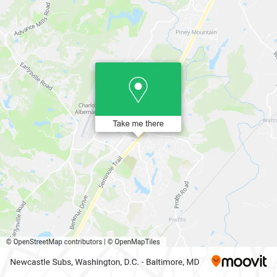 Newcastle Subs map