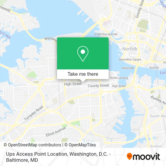 Ups Access Point Location map