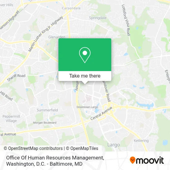 Office Of Human Resources Management map